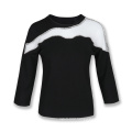 20ALW220Fashion design sexy women knit sweater cut out sheer joined pullover knitwear sweater beading embroidery